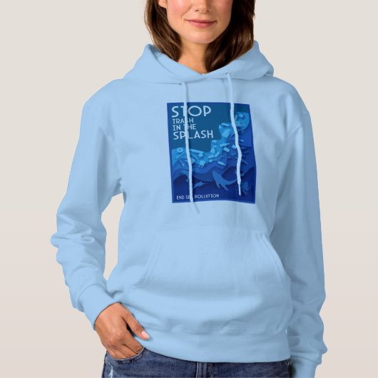 Stop Zeevervuiling Hoodie (Voorkant)