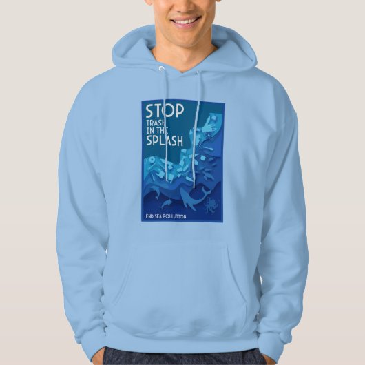 Stop Zeevervuiling Hoodie (Voorkant)
