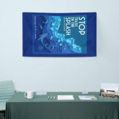 Stop Zeevervuiling Spandoek (Beurs)