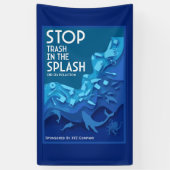 Stop Zeevervuiling Spandoek (Verticaal)