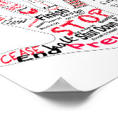 Stop ziekte poster (Hoek)