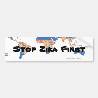 Stop Zika Eerste Bumpersticker van RoseWrites