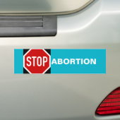 STOPABORING BUMPERSTICKER (Op auto)