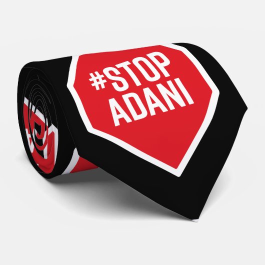#StopAdani Stropdas (Opgerold)