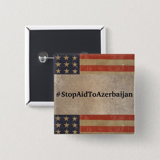 #StopAidToAzerbeidzjan Button (Voorkant /achterkant)