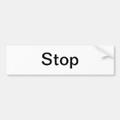 Stopbord/ Bumpersticker (Voorkant)