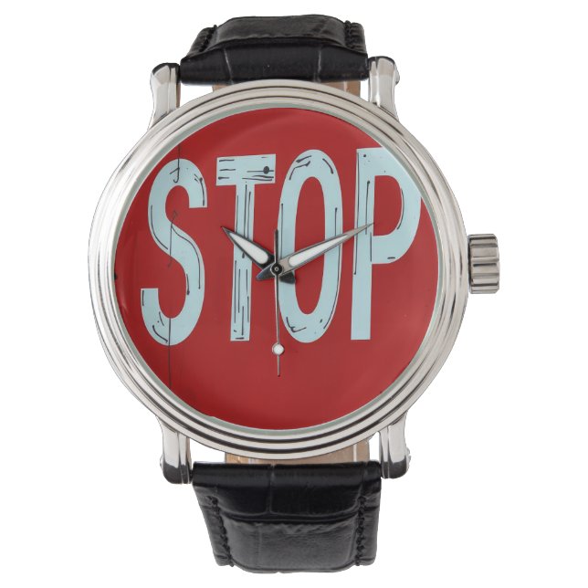 Stopbord  horloge (Voorkant)