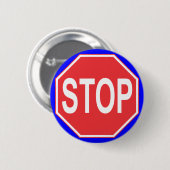 Stopbord Ronde Button 5,7 Cm (Voorkant /achterkant)
