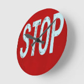Stopbord  ronde klok (Hoek)