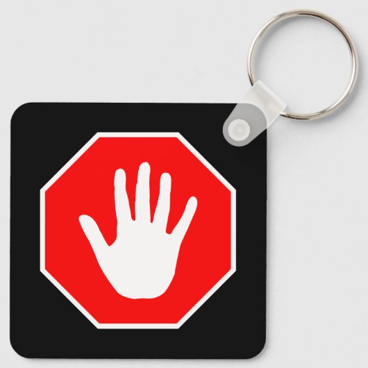 Stopbord Sleutelhanger (Achterkant)