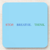 StopBreatheThink Achtergrondfiguur Bier Onderzetter (Voorkant)
