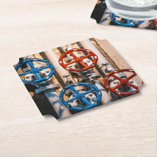 Stopcock in Schiffbau, Zürich Kartonnen Onderzetters (Gekanteld)