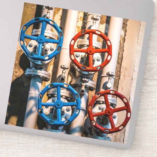 Stopcock in Schiffbau, Zürich Sticker (Detail)