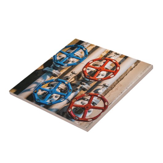 Stopcock in Schiffbau, Zürich Tegeltje (Zijkant)