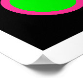 stopcontact van verkeerssignaal - stoplicht stopco poster (Hoek)