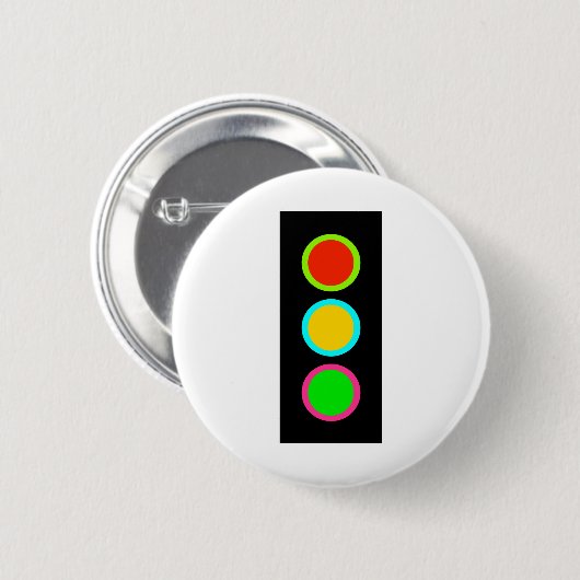 stopcontact van verkeerssignaal - stoplicht stopco ronde button 5,7 cm (Voorkant /achterkant)