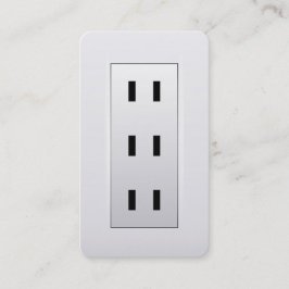 stopcontact voor elektriciens visitekaartje