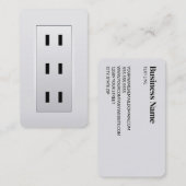 stopcontact voor elektriciens visitekaartje (Voorkant / Achterkant)