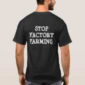 STOPFACTORYFARMING (ALLEEN TERUG) T-SHIRT (Achterkant)