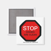 Stopgerechten zijn schone vaatwassermagneet magneet (Voorkant / Achterkant)