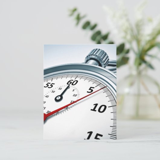 stophorloge briefkaart (Staand voorkant)