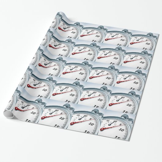 stophorloge cadeaupapier (Uitgerold)