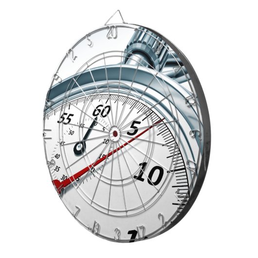 stophorloge dartbord (Voorkant Rechts)