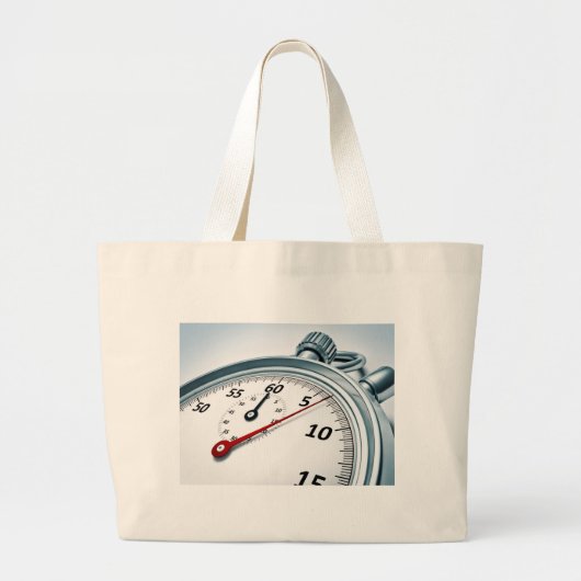 stophorloge grote tote bag (Voorkant)