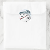 stophorloge ronde sticker (Tas)