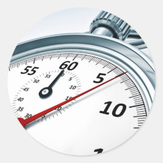 stophorloge ronde sticker