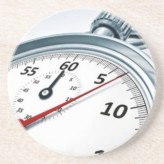 stophorloge zandsteen onderzetter