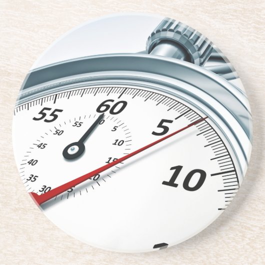 stophorloge zandsteen onderzetter (Voorkant)