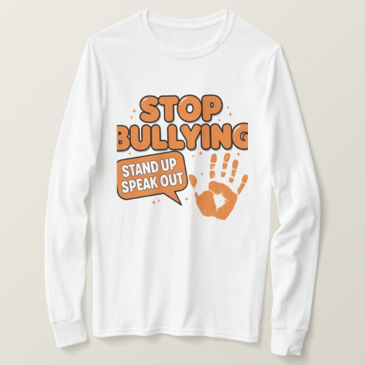 Stoping bullying  t-shirt (Design voorkant)
