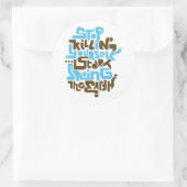 stopkillingyaself02_2f ronde sticker (Tas)