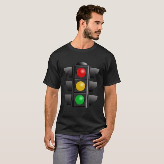 stoplicht van het verkeerssignaal t-shirt (Voorkant volledig)