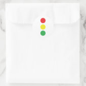 stoplichtpictogram ronde sticker (Tas)