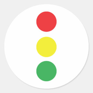 stoplichtpictogram ronde sticker