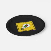 Stoplight lightbulb Ahead Papieren Bordje (Gekanteld)