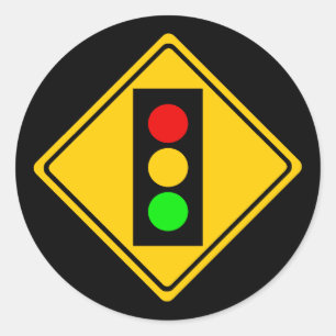 Stoplight Ronde Sticker