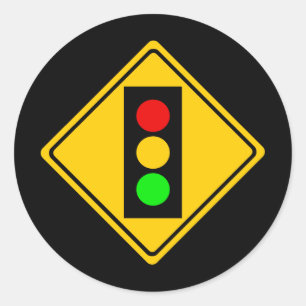 Stoplight Ronde Sticker