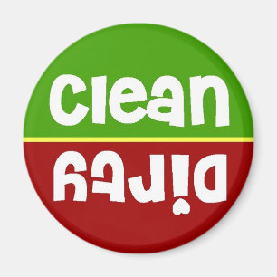 Stopliight Clean Dirty Dishwasmachine Magnet