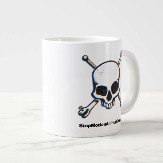 StopMotionAnimation.com 25e Jubileum Jumbo Mok (Voorkant rechts)