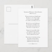 Stoppen bij Bossen op een sneeuwavond, Robert Fros Briefkaart (Voorkant / Achterkant)