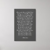 Stoppen bij Bossen op een sneeuwavond, Robert Fros Canvas Afdruk (Voorkant)