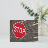 Stoppen Briefkaart (Staand voorkant)
