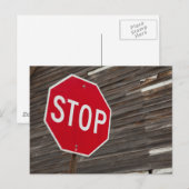 Stoppen Briefkaart (Voorkant / Achterkant)