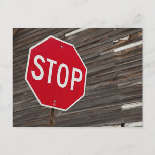 Stoppen Briefkaart