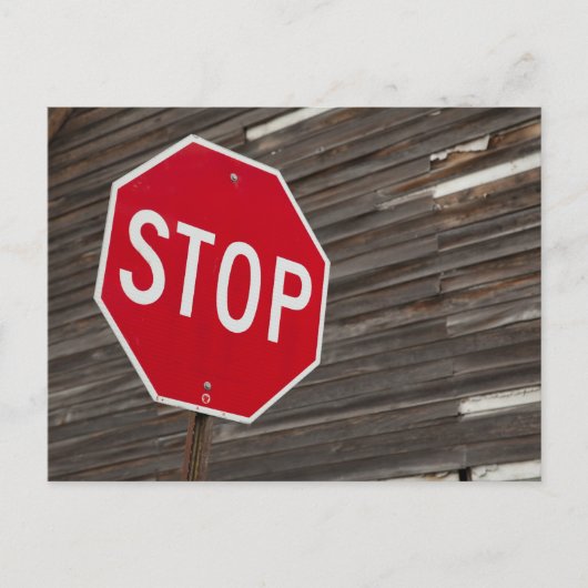 Stoppen Briefkaart (Voorkant)