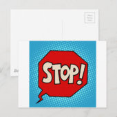 Stoppen Briefkaart (Voorkant / Achterkant)