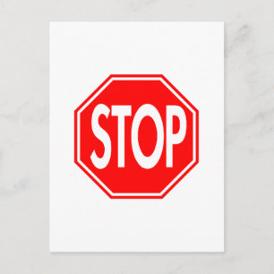 Stoppen Briefkaart
